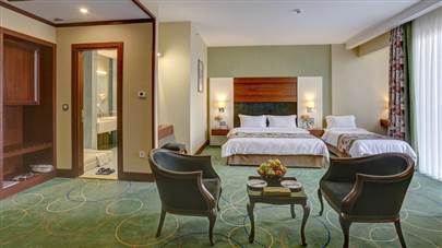 اتاق سه تخته هتل هما 1 مشهد اتاق سه تخته هتل هما 1 مشهد